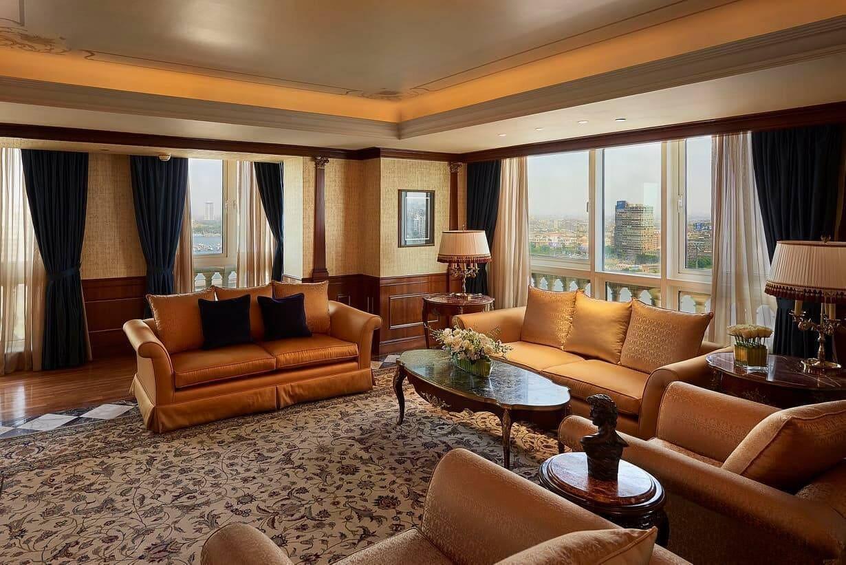 Four Seasons Cairo At The First Residence Giza Dış mekan fotoğraf A suite at the Four Seasons Hotel, Cairo